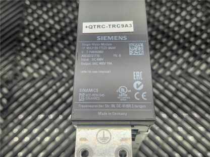 Siemens 6SL3120-1TE21-8AA4 Single Motor Module Servo Drive 18A - Used - Image 14