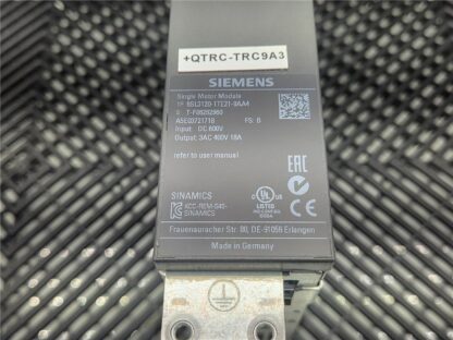 Siemens 6SL3120-1TE21-8AA4 Single Motor Module Servo Drive 18A - Used - Image 6