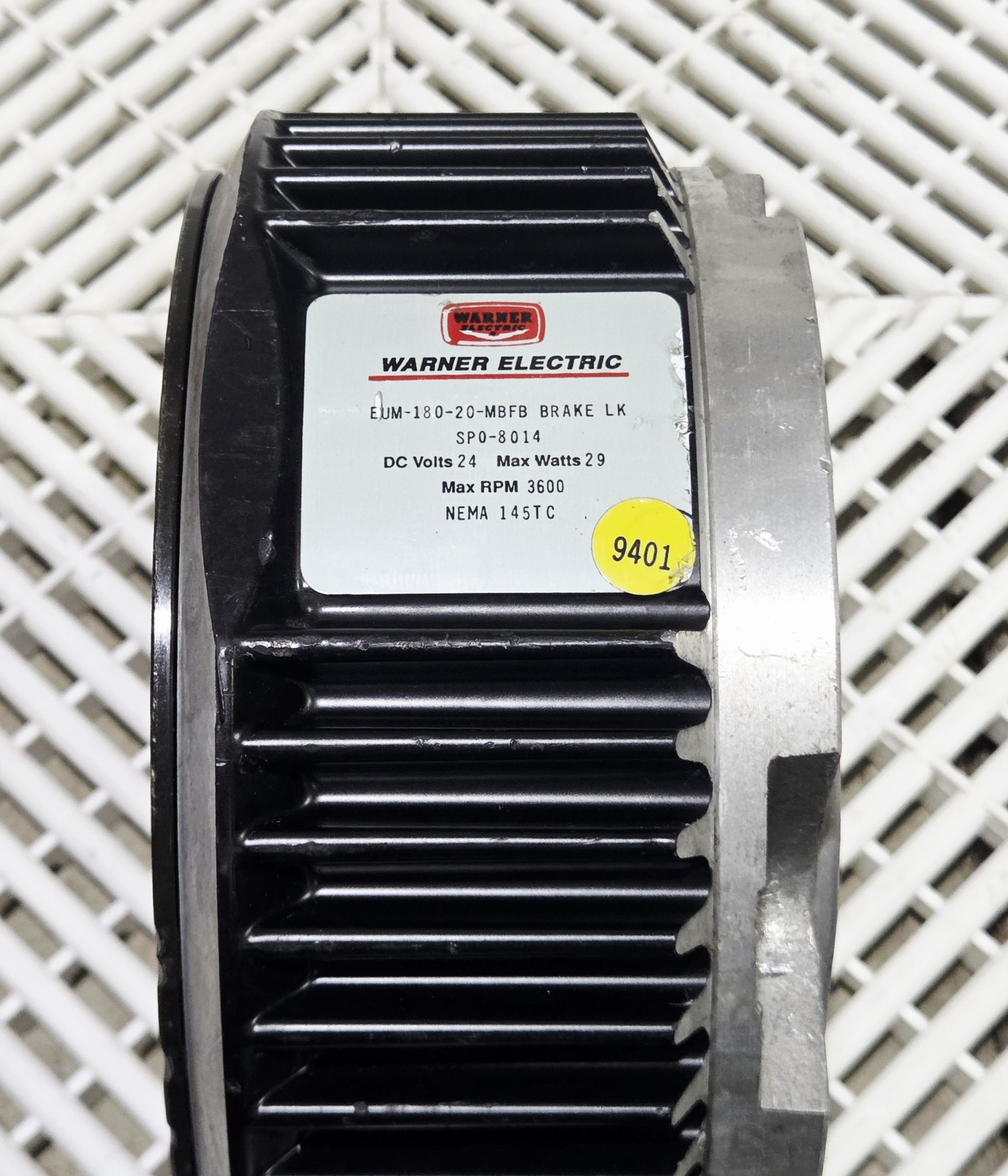 Warner Electric EUM-180-20-MBFB Electromagnetic Brake, 24V, 12lb-ft, 3600 rpm - Used - Image 16