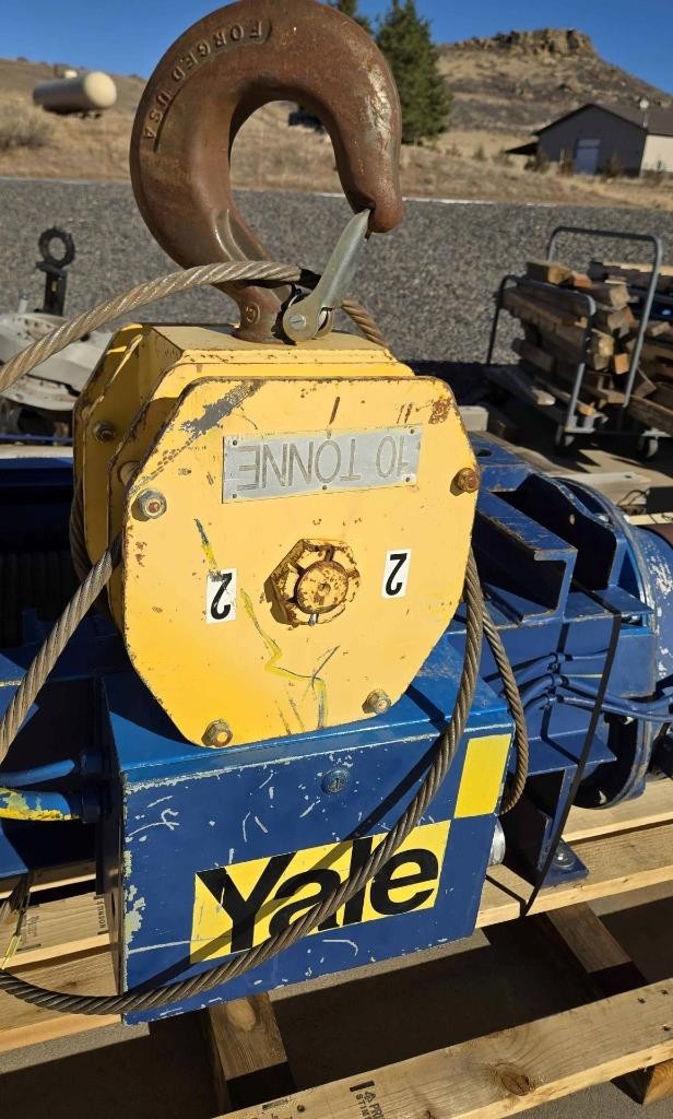 Yale DEW15-37BM11S4 Wire Rope Hoist 10 Metric Ton, 37 Ft. Lift, 460V 3-Phase - Used - Image 3