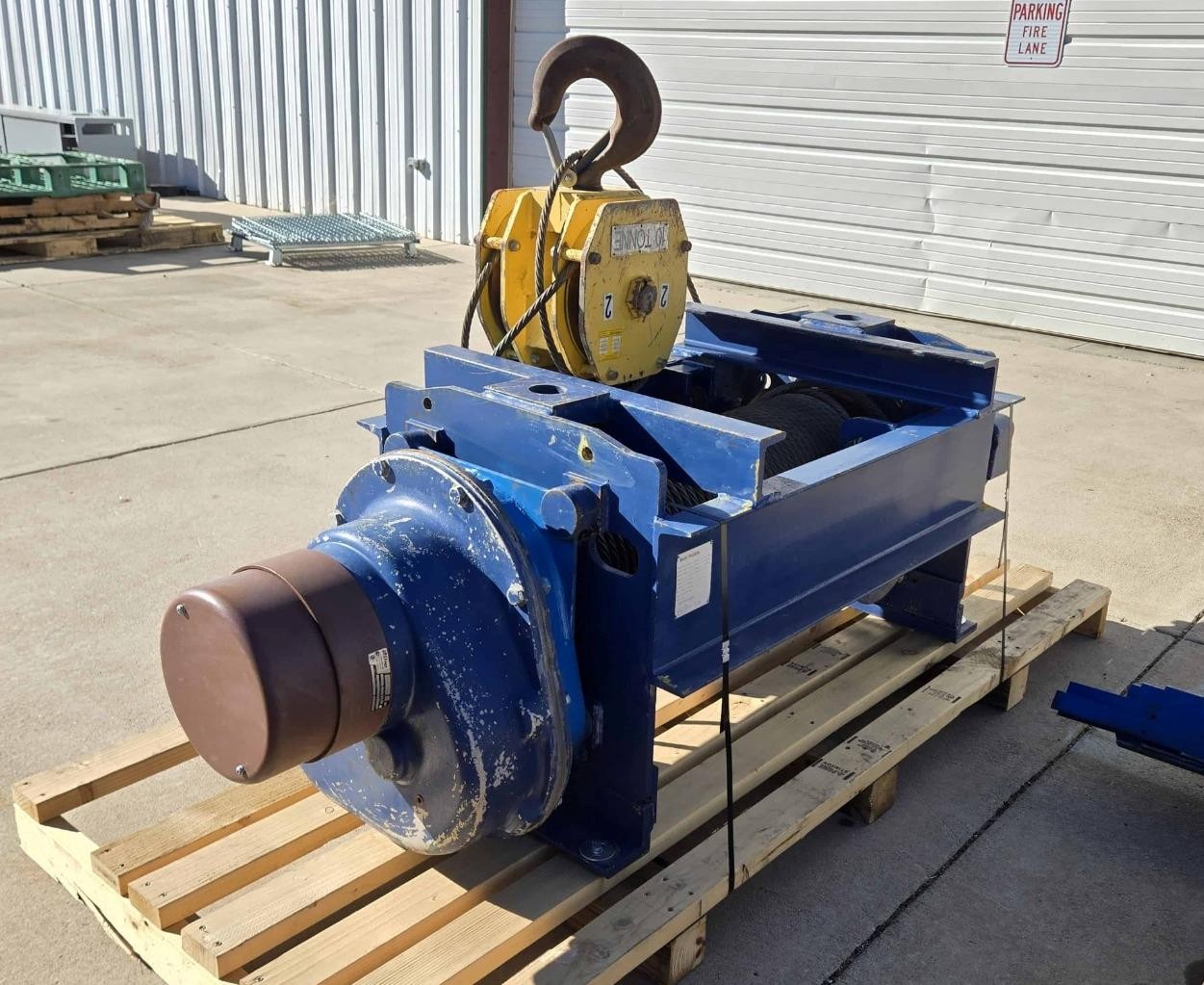 Yale DEW15-37BM11S4 Wire Rope Hoist 10 Metric Ton, 37 Ft. Lift, 460V 3-Phase - Used