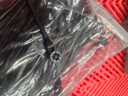 (100) HellermanTyton 157-00418 Weld Stud Mount Cable Tie M5 / M6 x 8.66" Length - New - Image 5