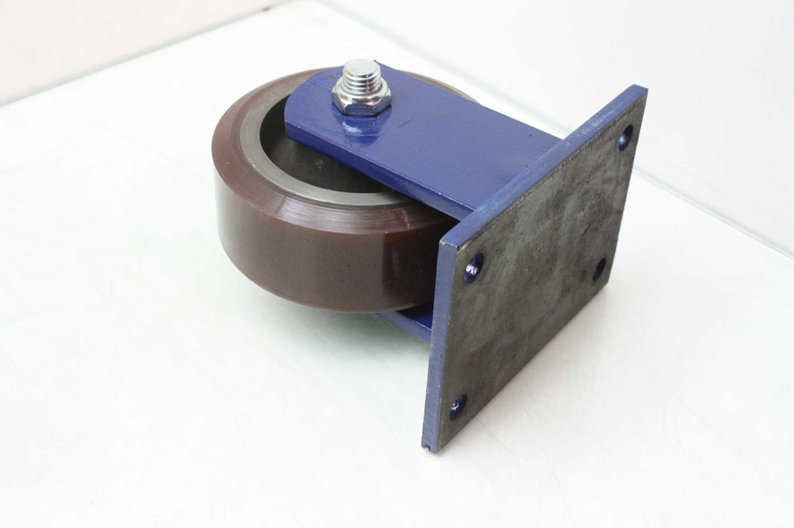 2 Caster Concepts Steel Ball Bearing 6" x 2" Fixed Casters Polyurethane Treads - New - Image 4