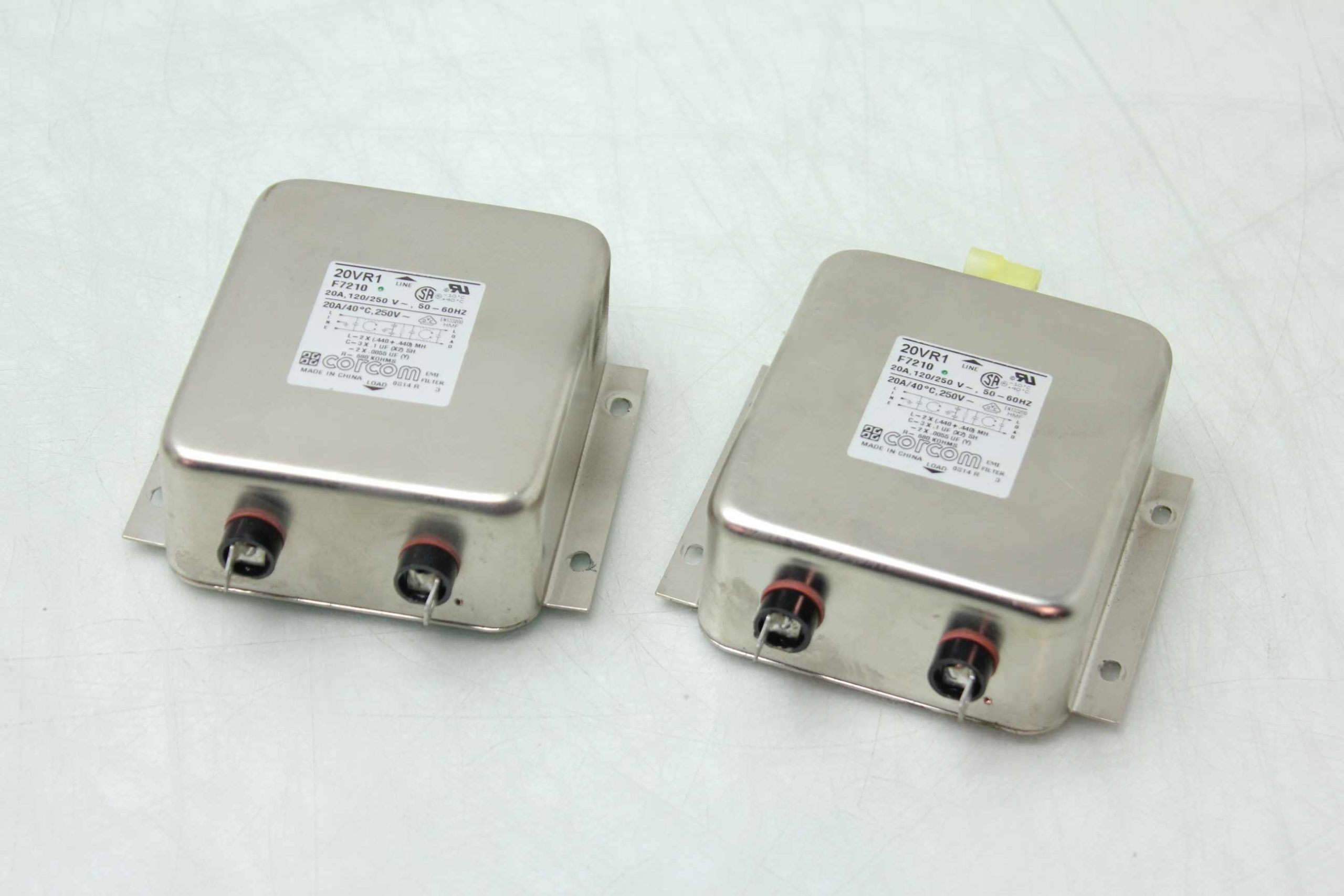 2 Corcom 20VR1 EMI AC Line Filters 120/250V @ 20A - Used - Image 9
