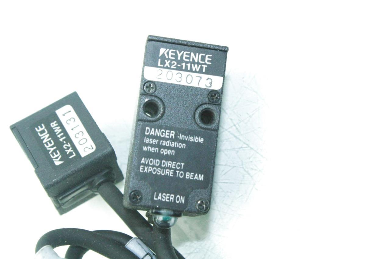 KEYENCE Thru Beam Laser Sensor Lx2-11wt Lx2-11wr for sale online 