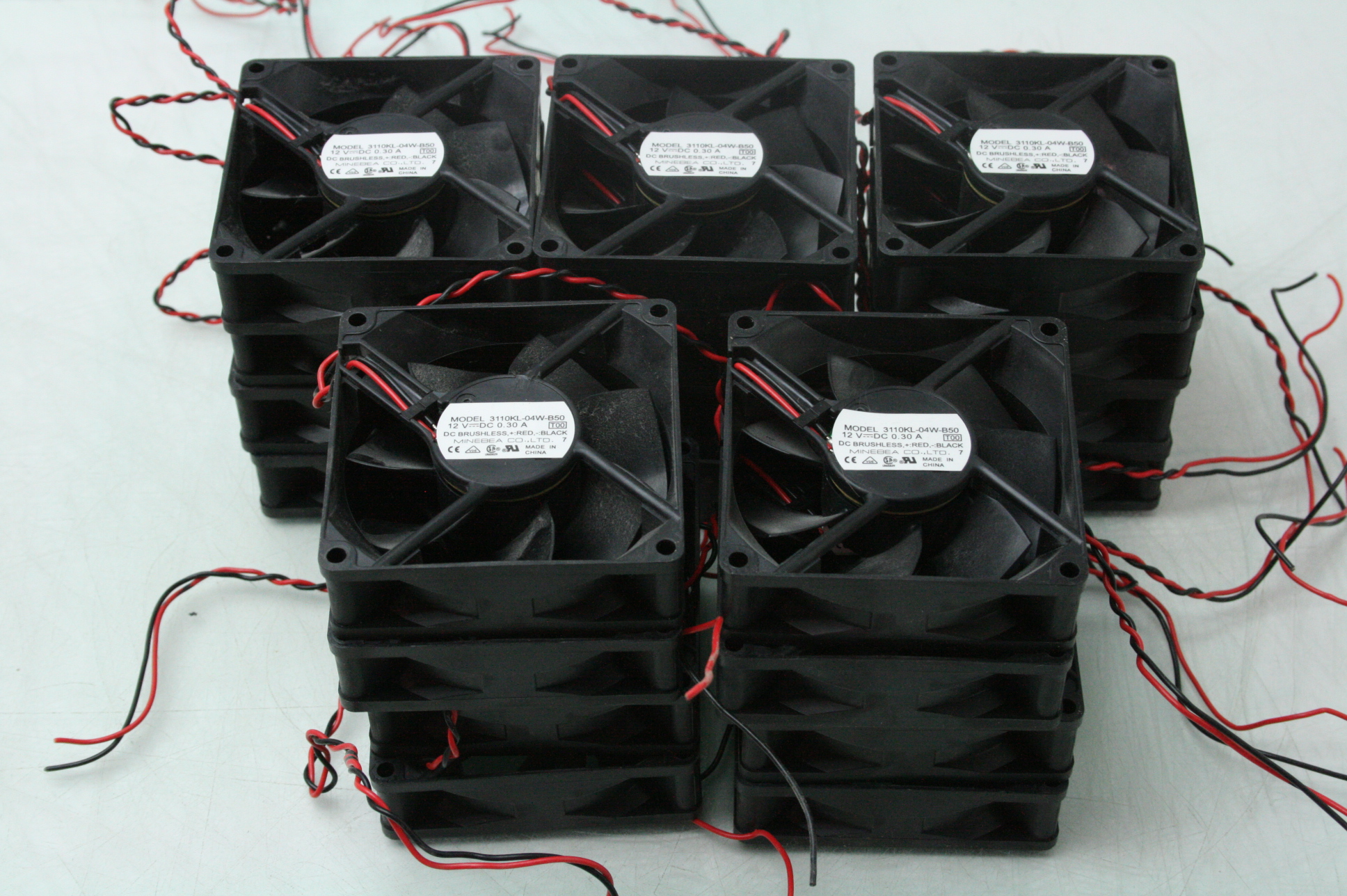 20 NMB 3110KL-04W-B50 DC Brushless Motor Fan 12V DC 80mm Frame - Used - Image 8