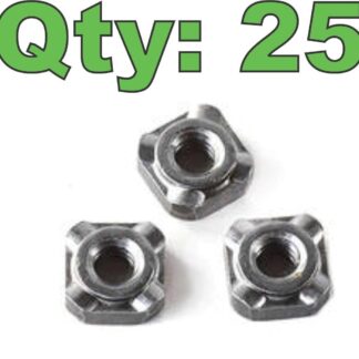 (25) Weld Nuts WP-1101 Plain Steel Piloted Weld Nuts 6-32 - New