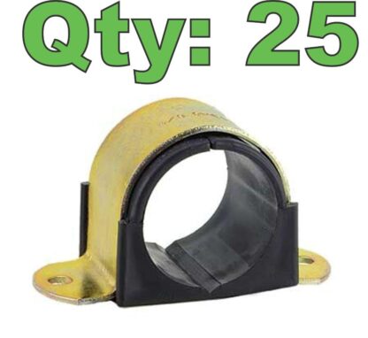 (25) ZSI 016M019 Cushioned 2 Hole Pipe / Conduit Routing Clamp - New - Image 8