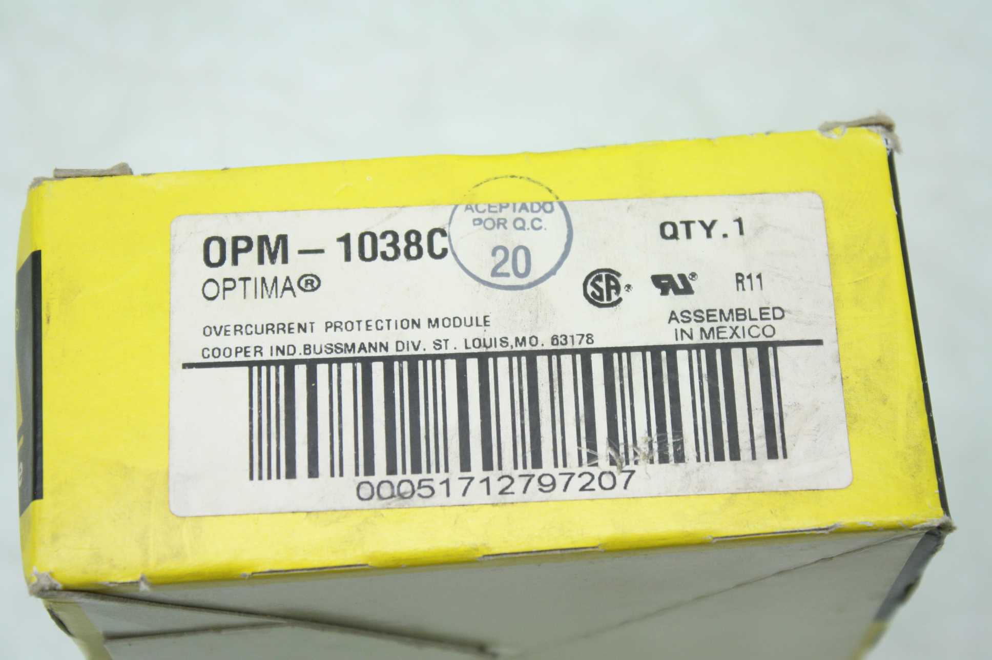 3 NIB Bussmann OPM-1038C Overcurrent Protector Module / Fuseholder / 3 Pole - New - Image 8