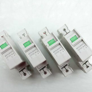 4 Mitsubishi CP30-BA Circuit Breakers Single Pole 1A Rated 250V AC Curve - Used