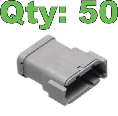 (50) New TE Connectivity Deutsch DTM04-12PA-E003 Connector 12 Position, End Cap - New - Image 7