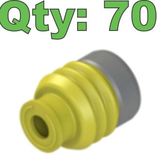 (70) New Yazaki 7158-3713-70 Silicone Yellow Wire Seals 5.3-6.5 mm^2 Wire - New