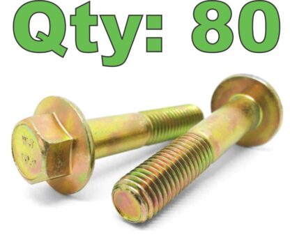 (80) M12-1.75 x 90 High Strength Flanged Hex Head Bolt Class 10.9 EMP 427806MC - New - Image 7