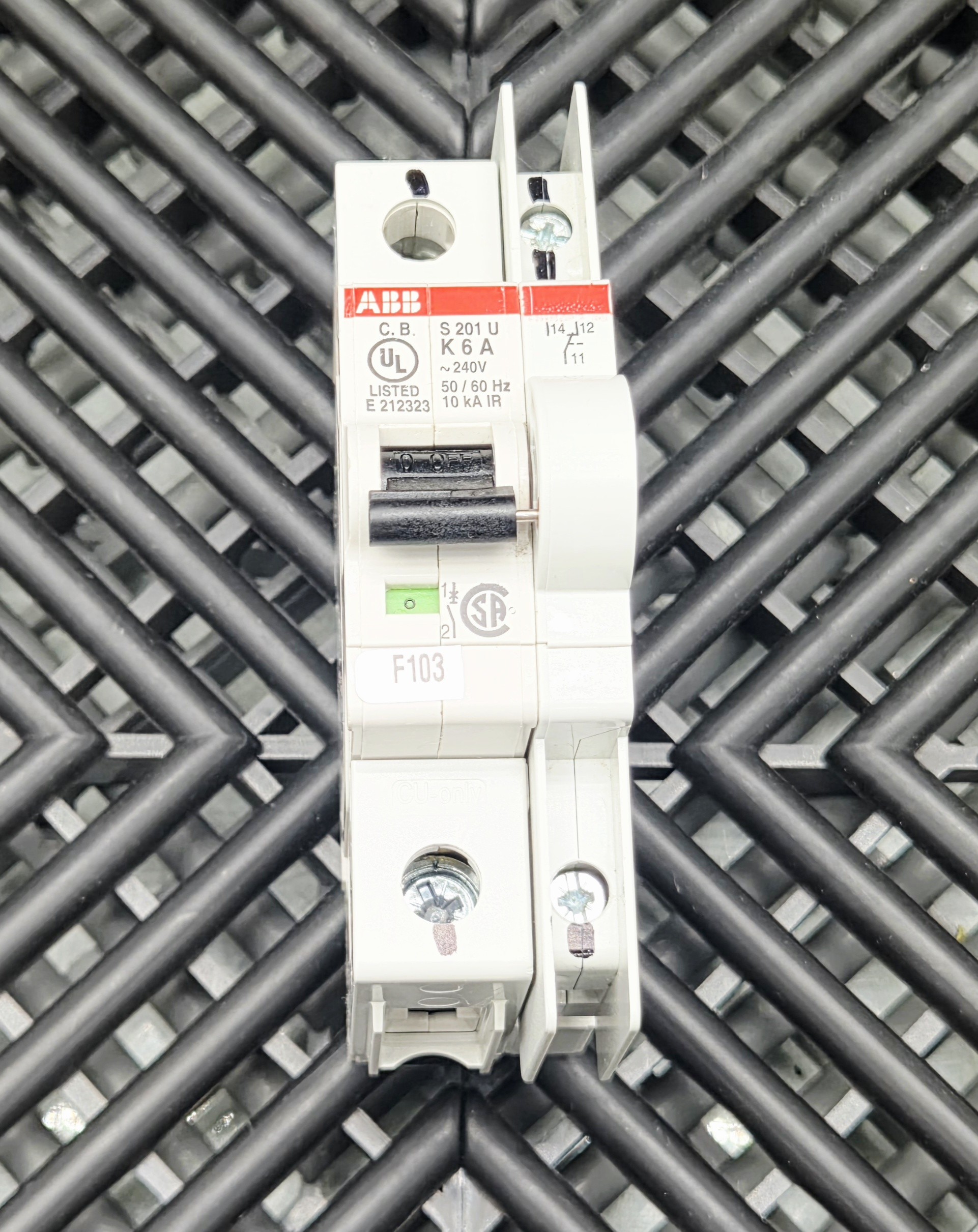 ABB S201U-K6A 6A 240V 1P K-Curve MCB Circuit Breaker Used Lot of 5 - Used - Image 10