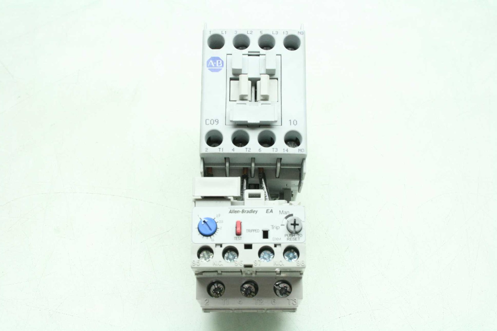 Allen Bradley 100-C09*10 Contactor + 193-EA1DB Relay, Contactor Assembly - Used