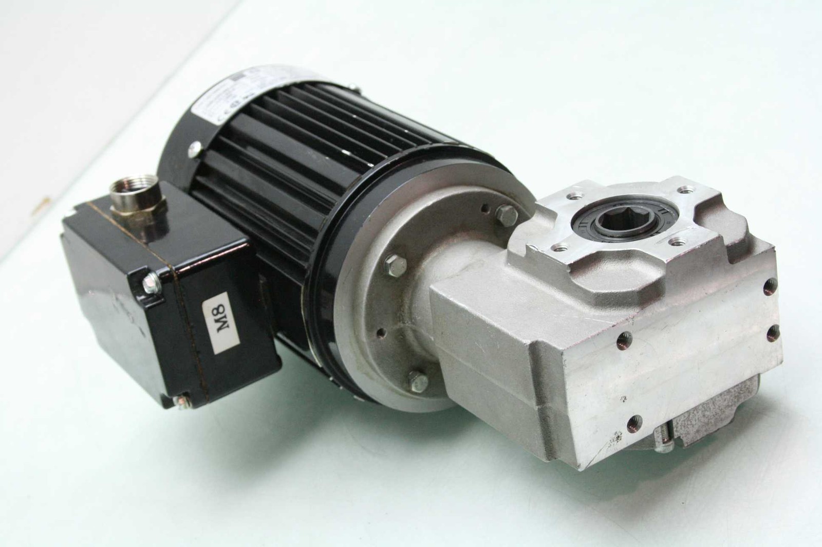 Bodine 42Y6BFPP Hollow Hex Shaft Gear Motor Bosch 3842503065 Worm Reducer 10:1 - Used - Image 3