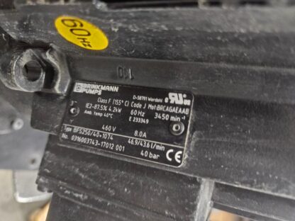 Brinkmann BFS250/40+1074 Screw Spindle Hydraulic Pump 5.6 HP, 580 PSI, 12.3 GPM - Used - Image 10
