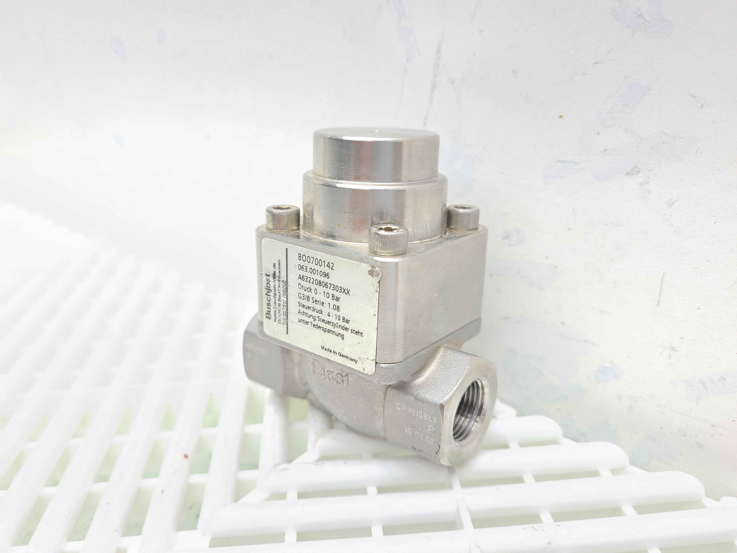 Buschjost BO0700142 G3/8 Series Solenoid Valve, A632208067303XX - Used - Image 12