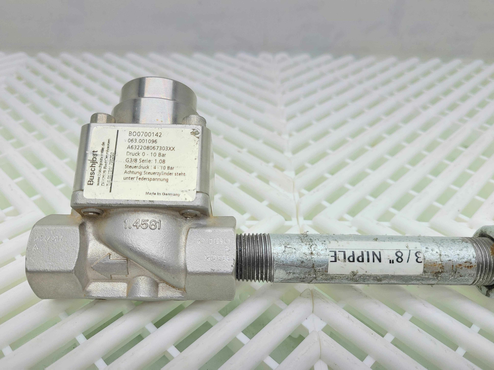 Buschjost BO0700142 G3/8 Series Solenoid Valve, A632208067303XX - Used - Image 4