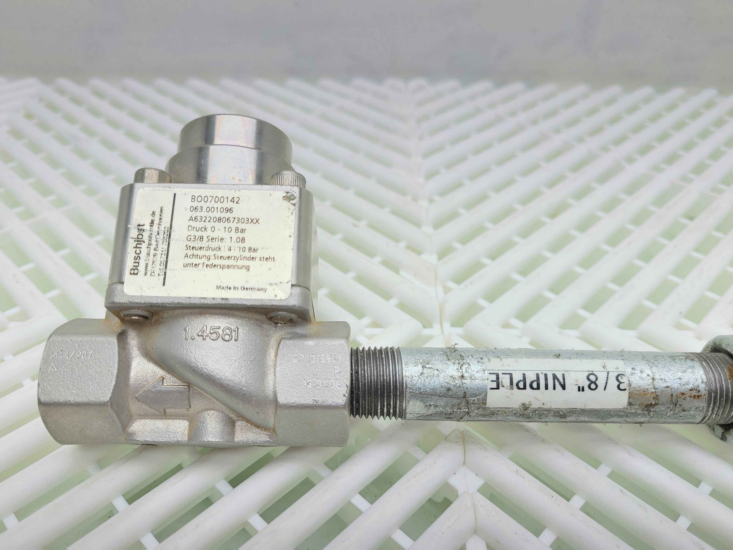 Buschjost BO0700142 G3/8 Series Solenoid Valve, A632208067303XX - Used - Image 10