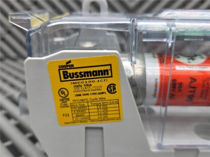 Bussman JM60100-1CR 600V / 100A Fuse Block w/ AJT90 Fuses / CVRI-J-60100-M Cover - New other (see details) - Image 9