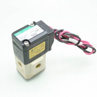 CKD MEG2-6-DC24V  Solenoid Valve / 3mm Orifice / 3 Port / 24V DC / 1/8" Rc Port - Used