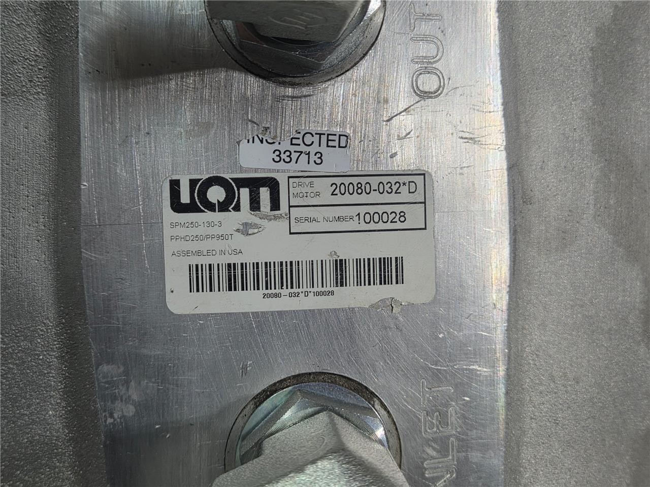 Danfoss UQM SPM250-130-3 EV Motor Transmission w/ PP HD-250 Controller PP950T - Used - Image 17