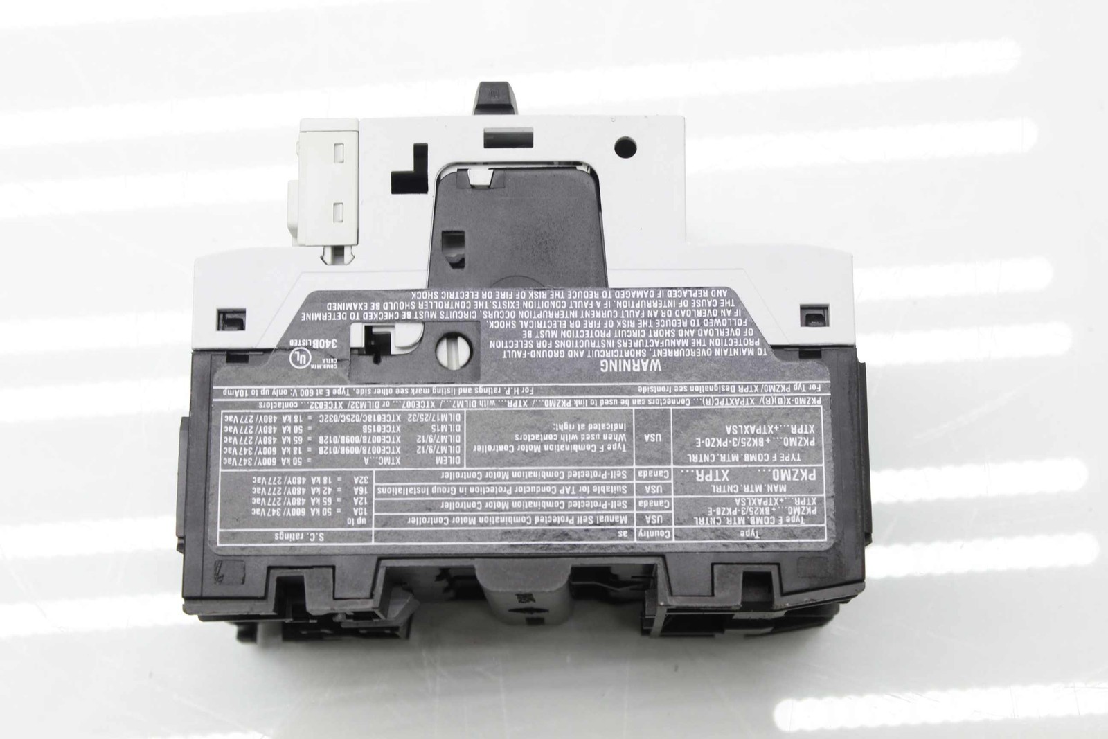 Eaton PKZM0-0,63 Thermal Magnetic Motor Protector 0.63 Amp, 3 Pole, 220-690 AC - Used - Image 3