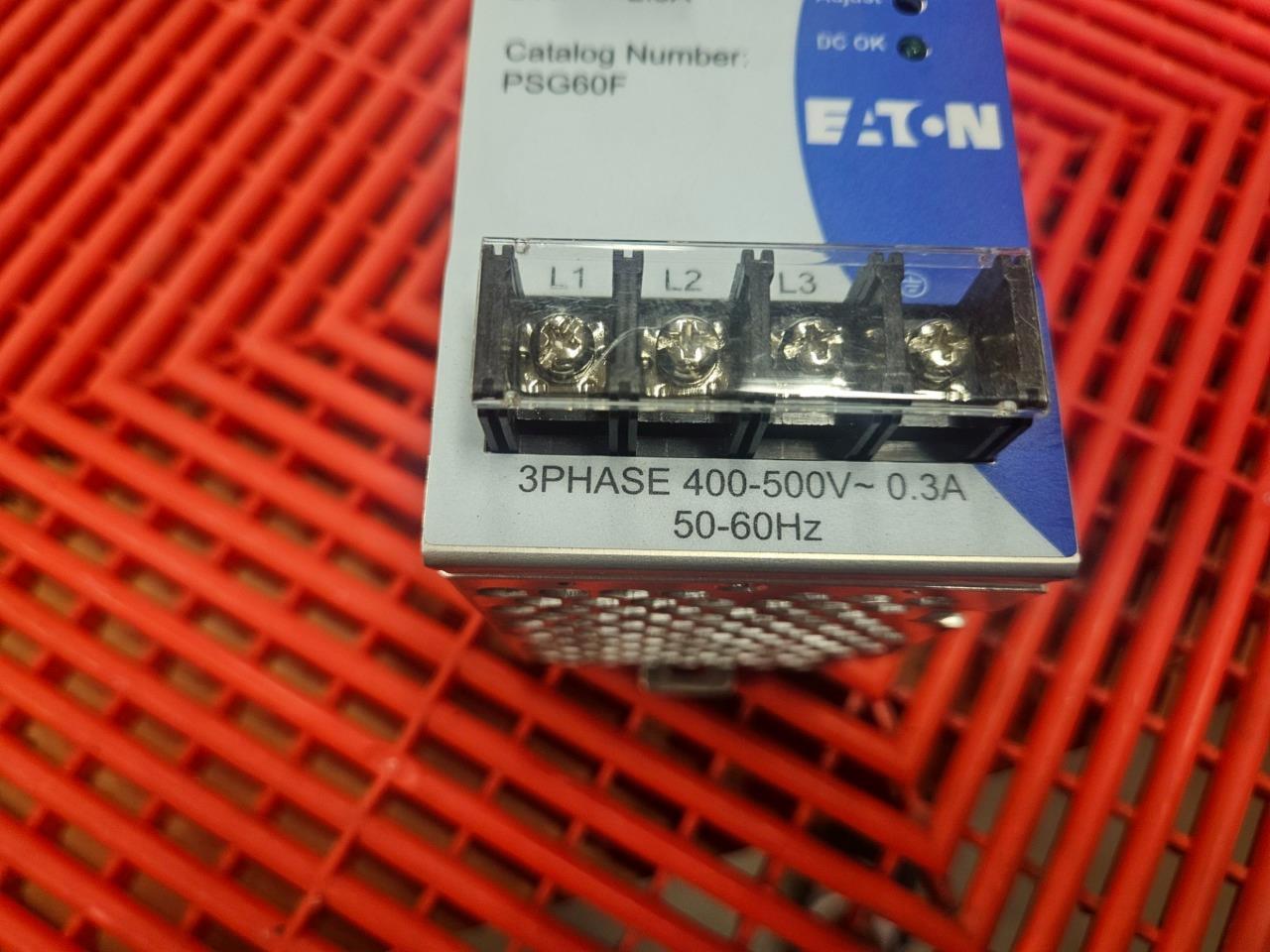 Eaton PSG60F 24V DC Power Supply 400-500V AC Input / 24V DC Output 2.5A - Used - Image 9