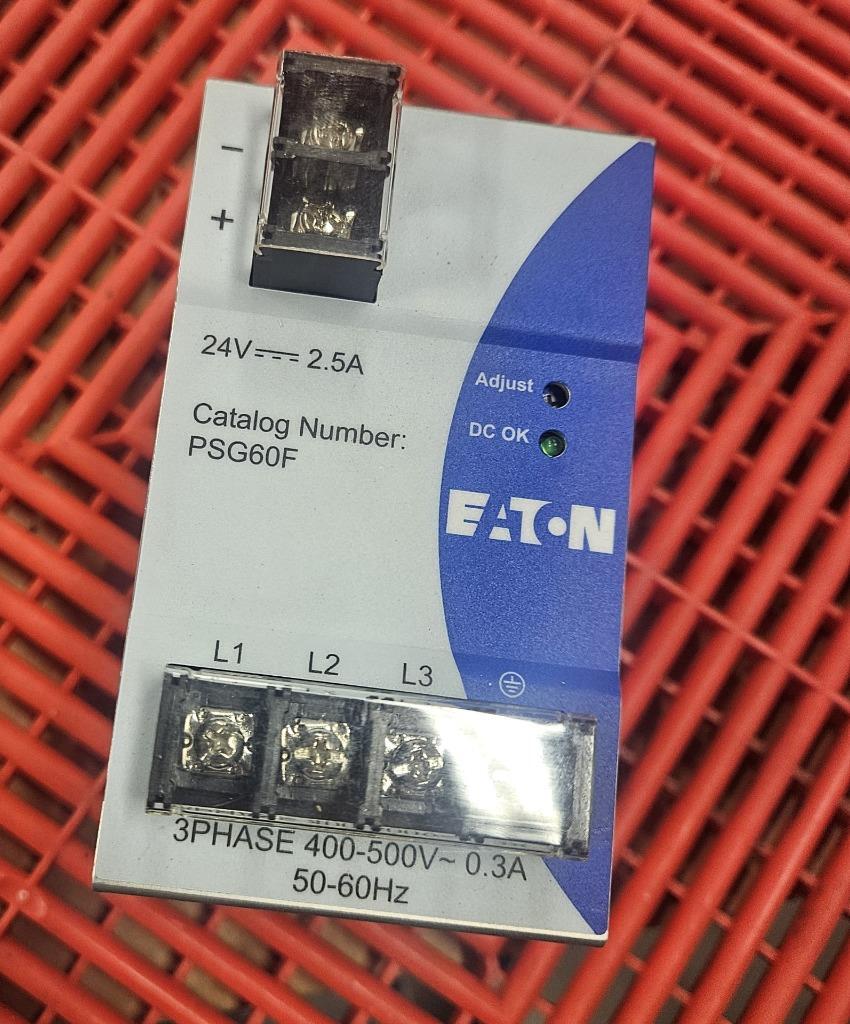 Eaton PSG60F 24V DC Power Supply 400-500V AC Input / 24V DC Output 2.5A - Used