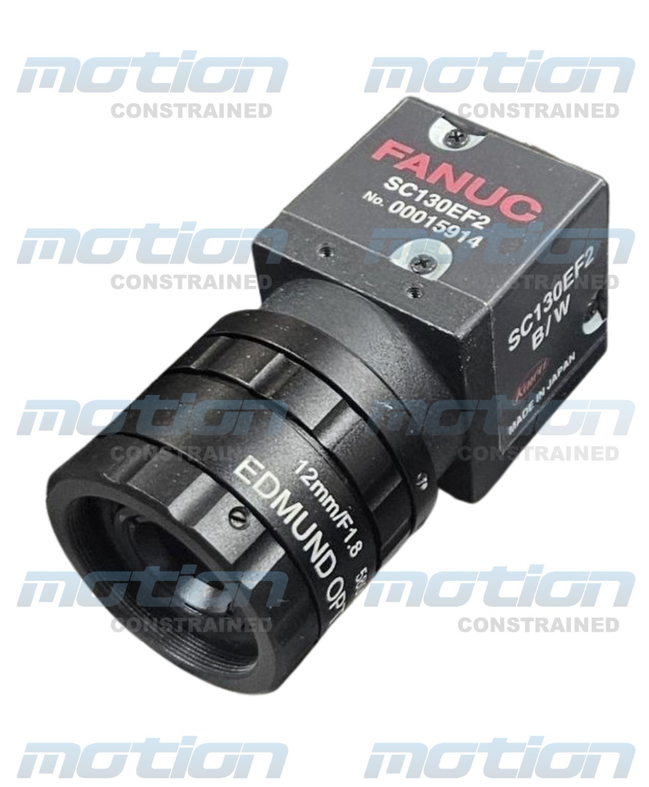 Fanuc Robotics SC130EF2 Machine Vision B/W Camera w/ Edmund 58001 12mm Lens - New other (see details)