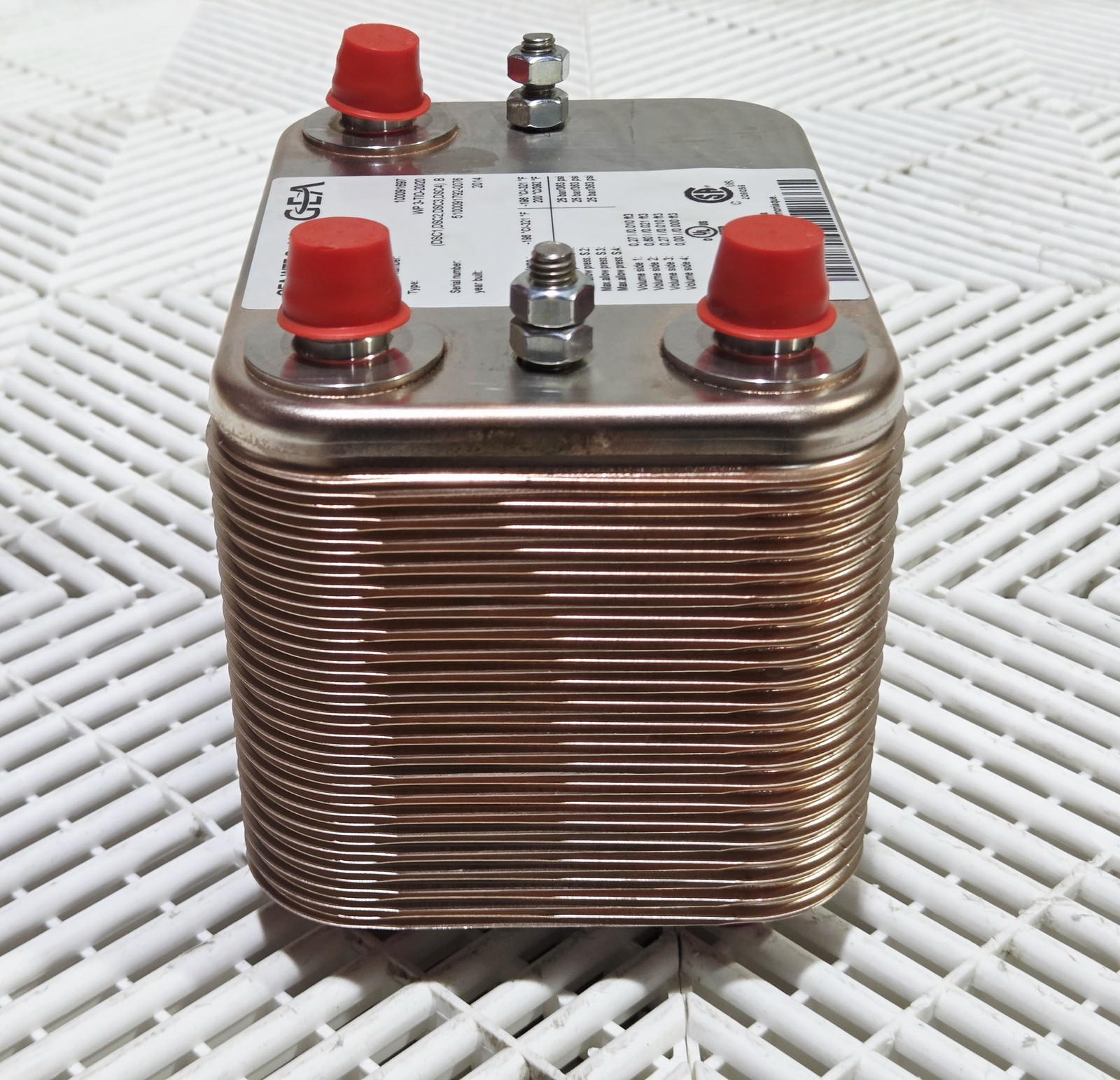 GEA WTT WP 3-TIO-20/20 Brazed Plate Heat Exchanger 363 PSI New - New - Image 7