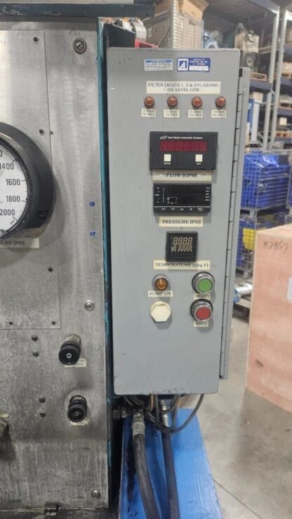 Haldex 4F665 3 HP Power Unit Hydraulic Test Bench 2000 PSI / 2.7 GPM - Used - Image 5