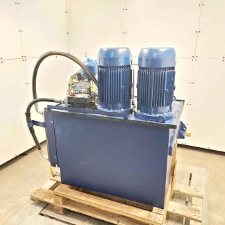 Hine Hydraulic Power Unit Twin Eckerle EIPH2 Pump 4800 PSI / 14 GPM / 40 HP - Used