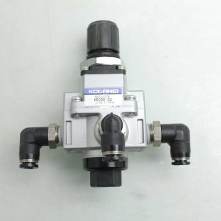 Koganei HR200-02 Air Pressure Regulator / 1/4" Rc Port Size / 7-98 PSI Range - Used