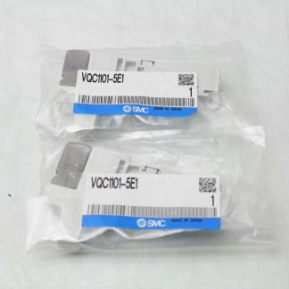 Lot of 2 SMC VQC1101-5E1 5 Port Manifold Mount Solenoid Valve Single Acting - New