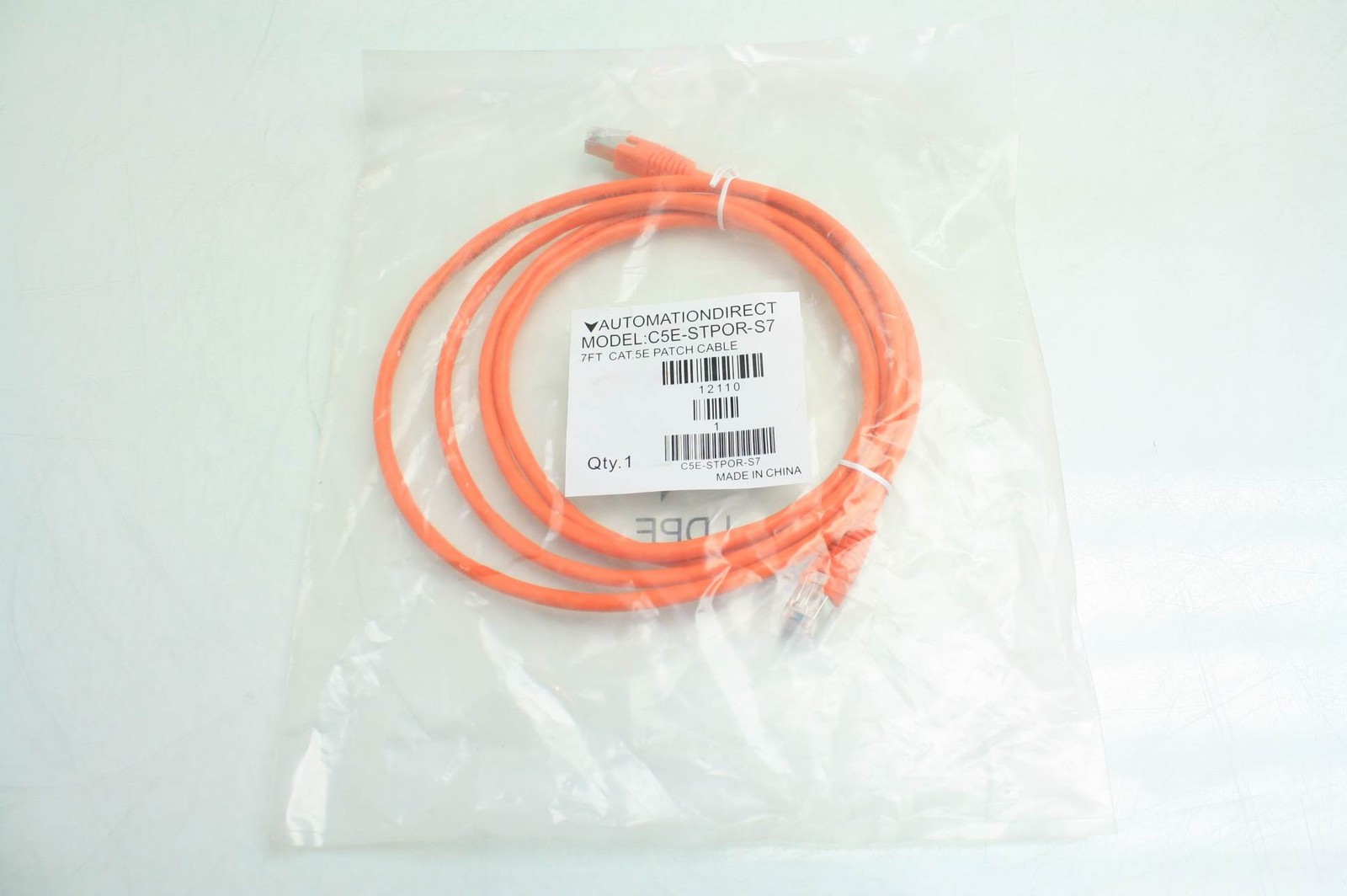 Lot of 21 Automation Direct C5E-STPOR-S7 Ethernet Straight Thru Patch Cable 7' - New