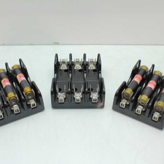 Lot of 3 Marathon 6F30A3B 3 Pole 30A / 600V Fuse Holder 6 Fusetron FRS-2  Fuses - Used