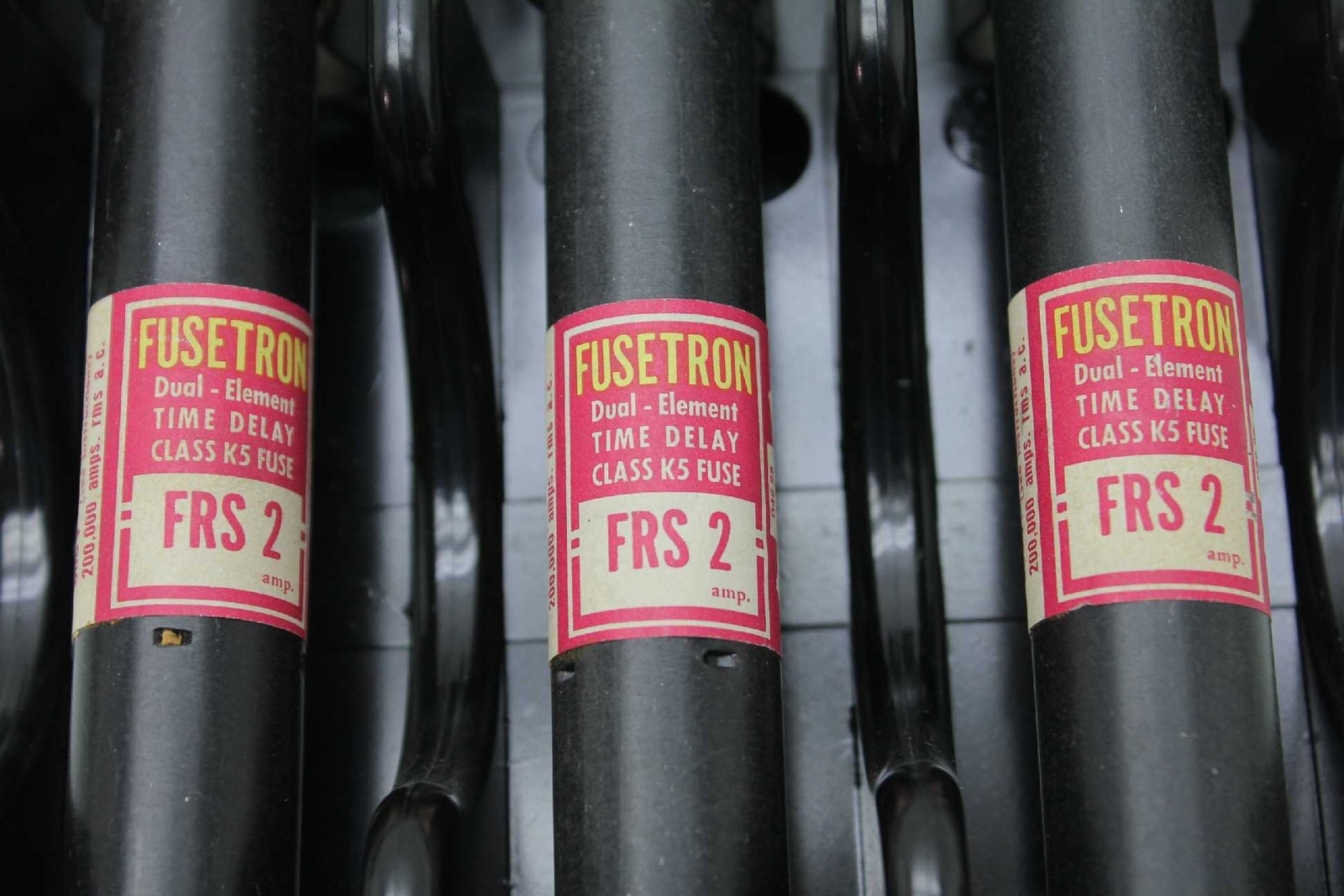Lot of 3 Marathon 6F30A3B 3 Pole 30A / 600V Fuse Holder 6 Fusetron FRS-2 Fuses - Used - Image 8