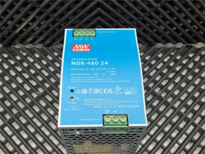 Mean Well NDR-480-24 Power Supply, Output: 20A @ 24V DC - Used - Image 8