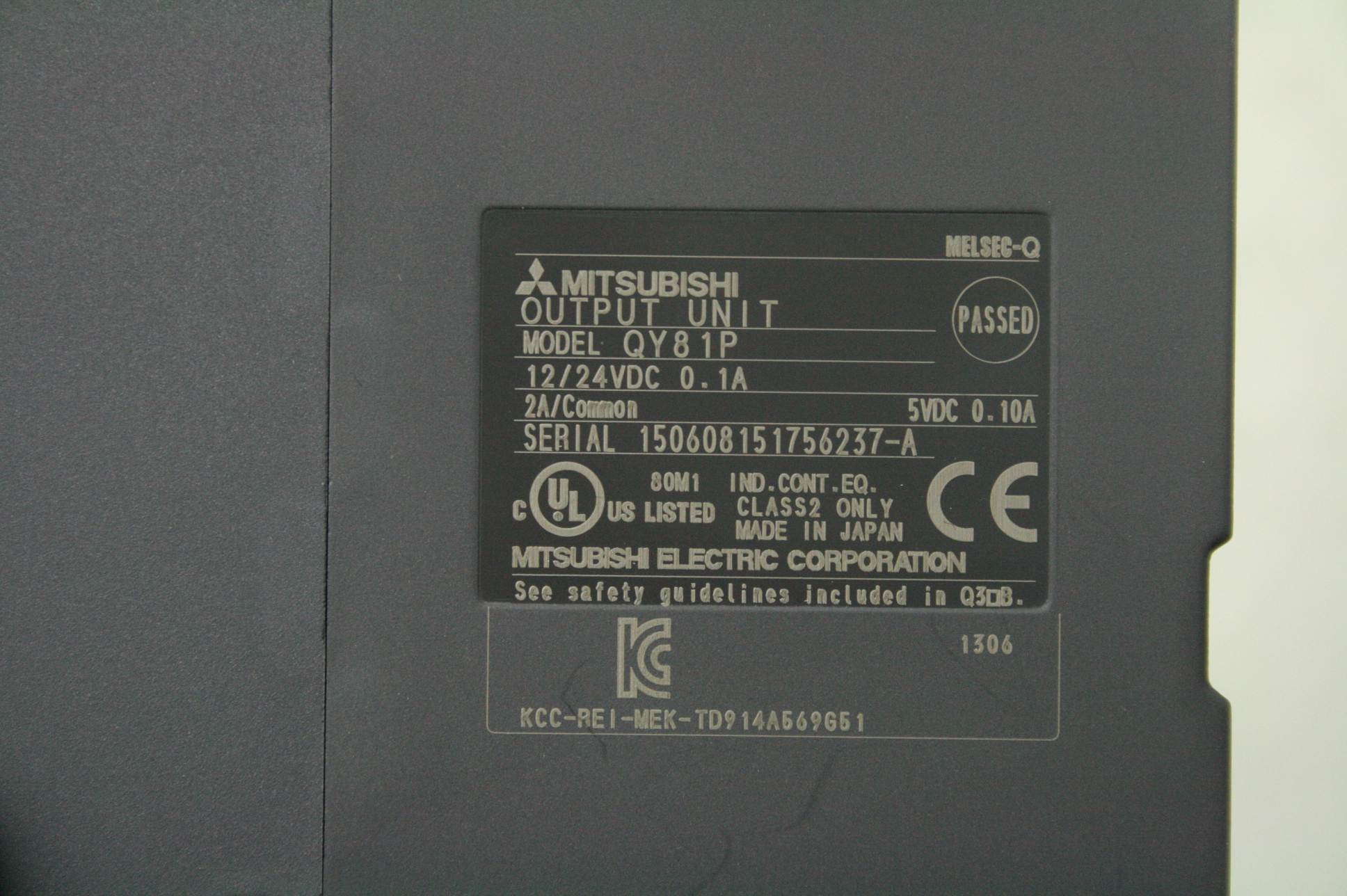Mitsubishi QY81P Output Module PLC 12/24VDC with Terminal Board A6TBY36-E - Used - Image 15