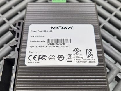 Moxa EDS-205 Unmanaged Ethernet Switch 5-Port PLC Ethernet Device Switch - Used - Image 12