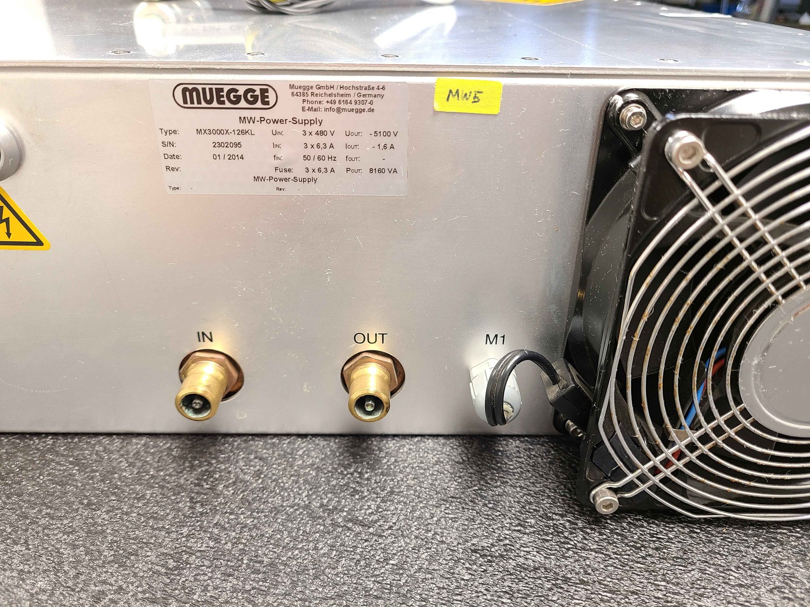Muegge MX3000X-126KL RF Power Supply Microwave with Magnetron Head MH2000S-218BB - Used - Image 12