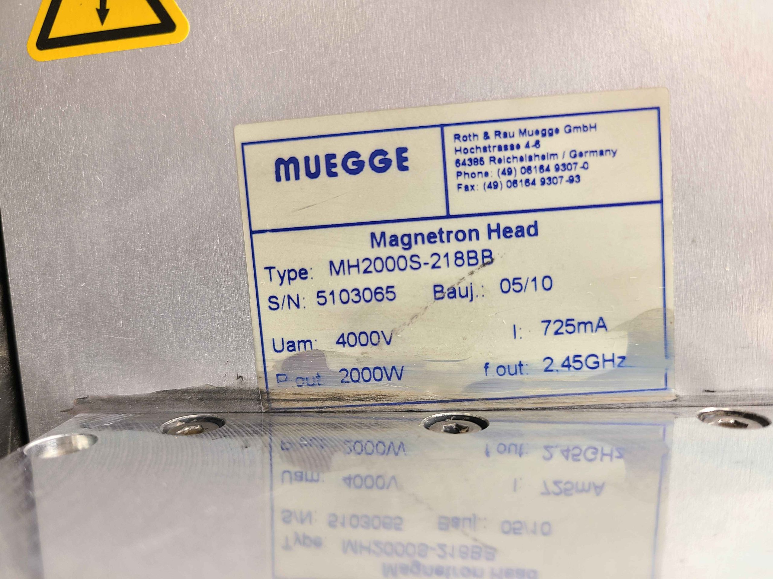 Muegge MX3000X-126KL RF Power Supply Microwave with Magnetron Head MH2000S-218BB - Used - Image 17