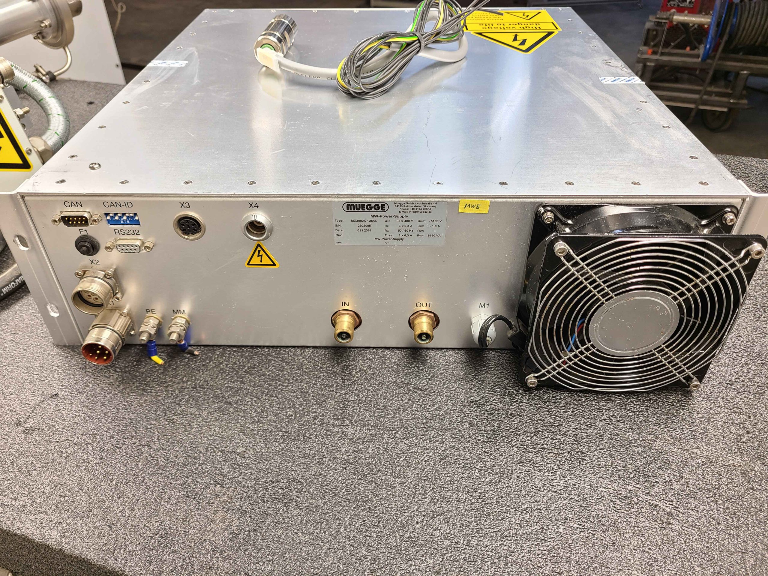 Muegge MX3000X-126KL RF Power Supply Microwave with Magnetron Head MH2000S-218BB - Used - Image 23