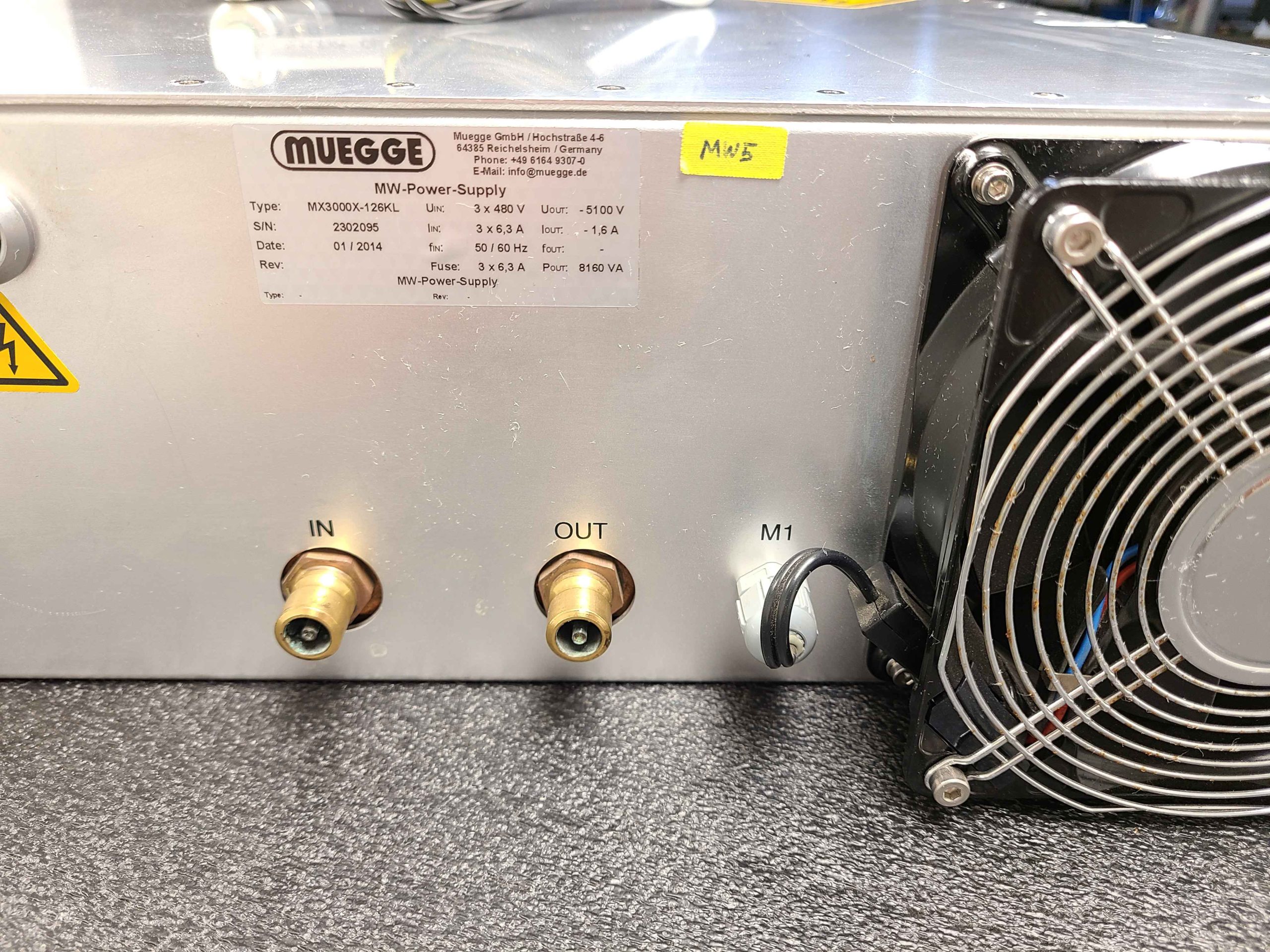 Muegge MX3000X-126KL RF Power Supply Microwave with Magnetron Head MH2000S-218BB - Used - Image 25