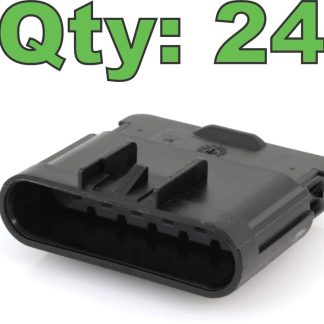 New (24) Aptiv 15326640 GT 280 Series, 6-Way Sealed Male Connector - New