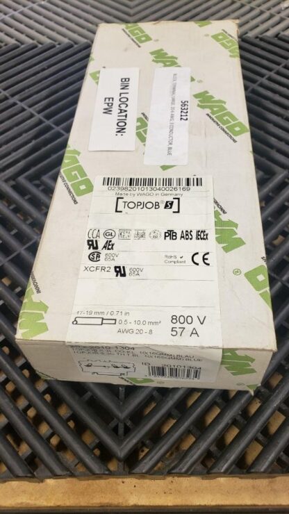 New 25x Wago 2010-1304 TopJob Terminal Blocks Blue 600V / 65A - New - Image 3