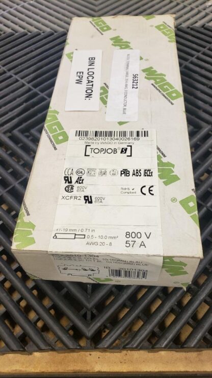 New 25x Wago 2010-1304 TopJob Terminal Blocks Blue 600V / 65A - New - Image 7