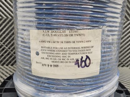 New 460' American Insulated Wire E-51461, 6 AWG Spool, 600V, VW-1 MTW, THHN - New other (see details) - Image 5